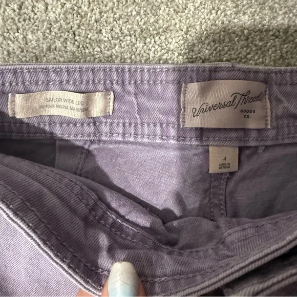 NWT Universal Thread Lavender High-Rise Sailor Wide Leg Jeans Size 4 - Picture 7 of 8
